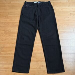 Vtg 2006 Gap Easy Fit Mens 34x31 Black Jeans Cotton Baggy Straight Leg Skater